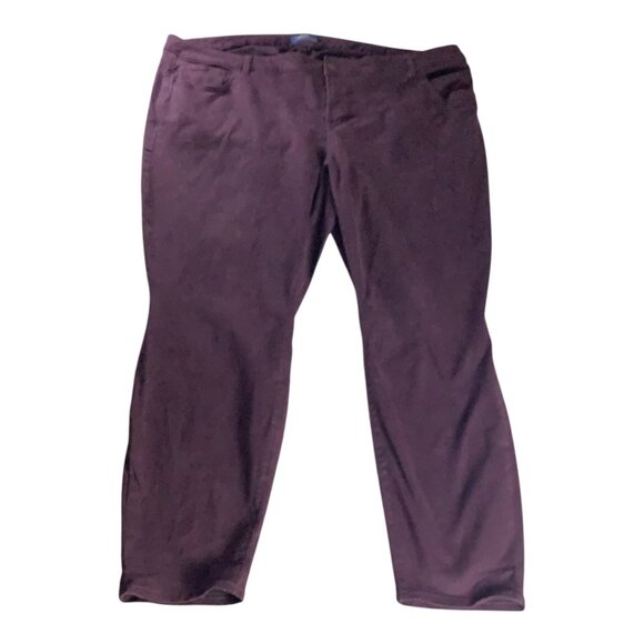 Old Navy Rockstar Mid-Rise Pants Womens Size 28 Plus Reg Purple Stretchy Skinny - Picture 2 of 16